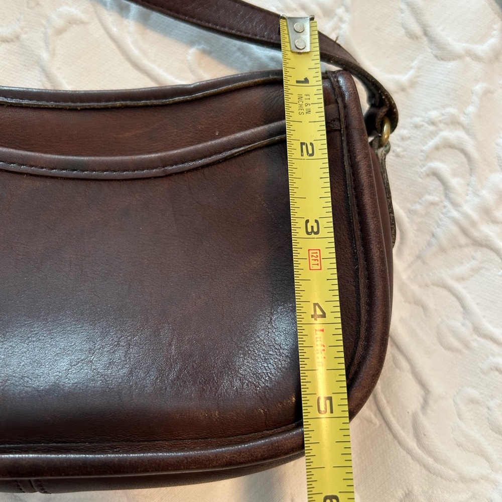 Coach Wende Mahogany Leather Bag, 90’s, Stamped 9031 Rare, Crossbody, Vintage - Picture 3 of 12